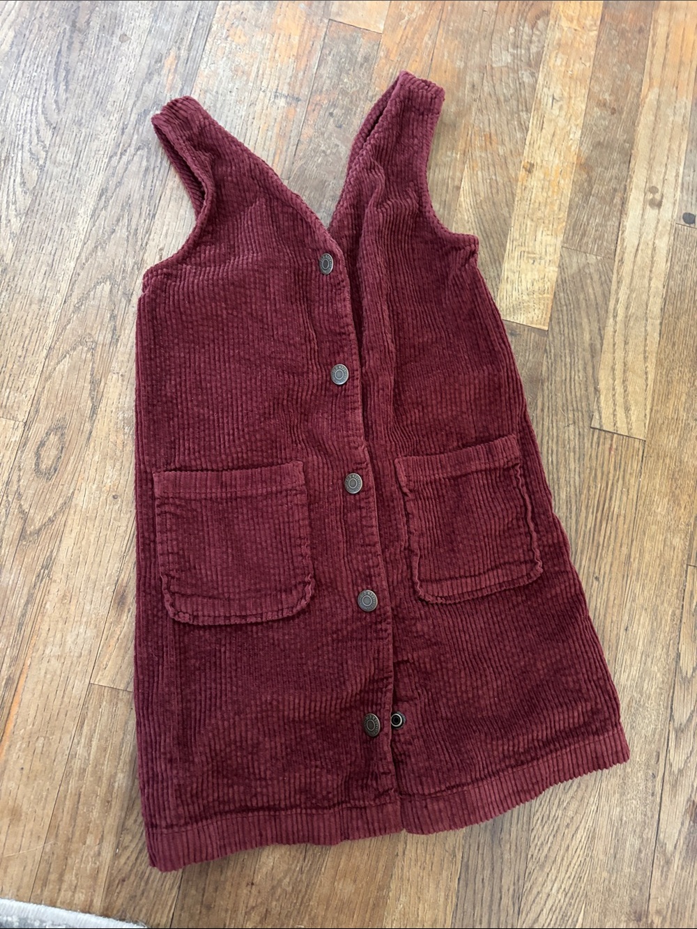 Old Navy Girls' Corduroy Button-Front Dress - Wine